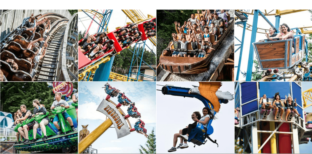 Homepage of Wild Waves Theme Park / wildwaves.com
Link: https://www.wildwaves.com/attractions-enchanted-village.php#thrill-rides
