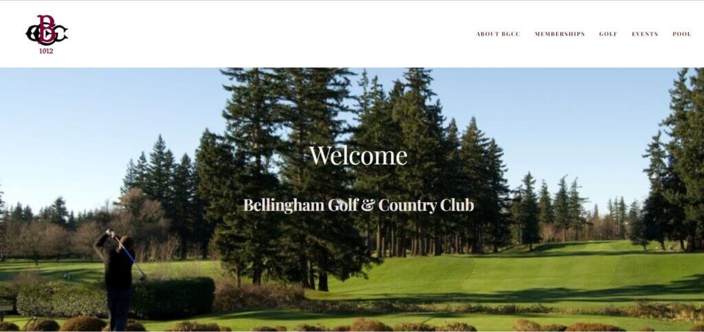 Homepage of Bellingham Golf and Country Club / Link: http://www.bellinghamgcc.com/