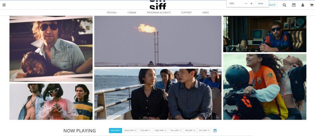 Homepage of SIFF / Link: https://www.siff.net/