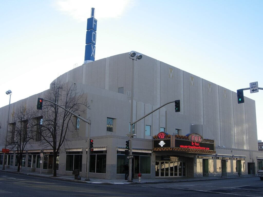 The newly renovated Fox Theater in 2007 / Wikipedia / Murderbike
Link: https://en.wikipedia.org/wiki/Fox_Theater_(Spokane,_Washington)#/media/File:Fox_Theater_Spokane.JPG